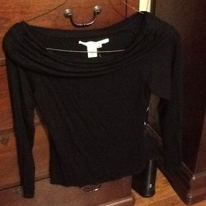 Max Studio Black off shoulder Top